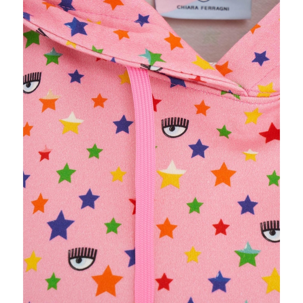 Felpa star-print pink