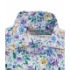 Camicia con stampa florale blu