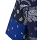 Camicia a stampa bandana blu scuro