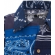 Camicia a stampa bandana blu scuro