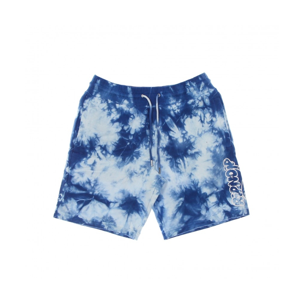 pantalone corto tuta uomo ripntail sweat shorts BLUE ACID WASH