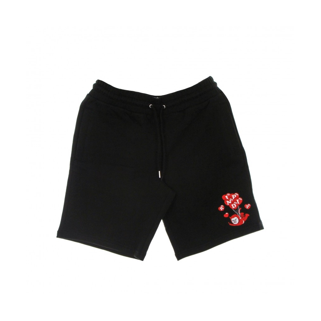 pantalone corto tuta uomo cupids nightmare sweat shorts BLACK