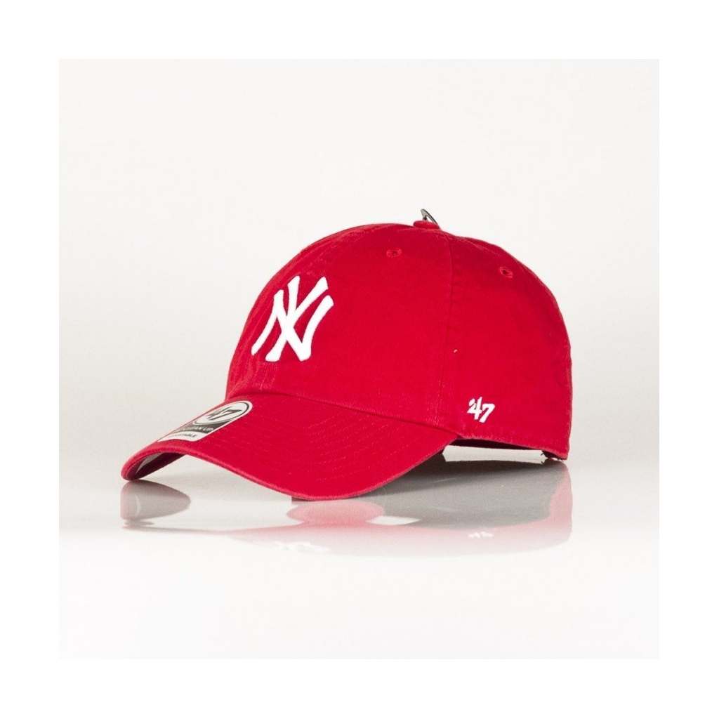 CAPPELLINO VISIERA CURVA MLB CLEAN UP NEYYAN RED/WHITE