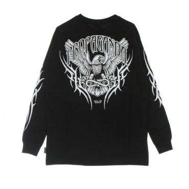 maglietta manica lunga uomo eagle l/s tee BLACK