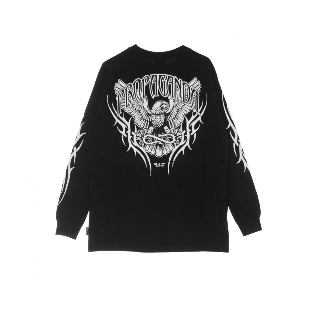 maglietta manica lunga uomo eagle l/s tee BLACK