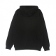 felpa cappuccio uomo lucid floral hoodie BLACK