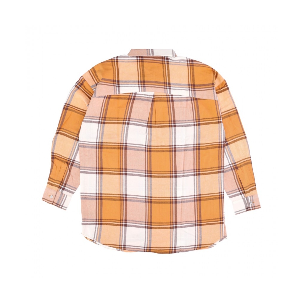 camicia manica lunga donna chrissy shirt RUSTY ORANGE