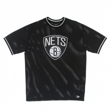 maglietta uomo nba mesh team logo oversized tee bronet BLACK
