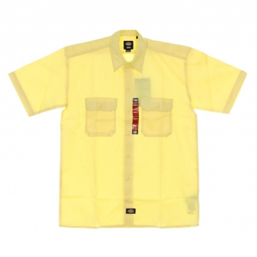 camicia manica corta uomo work shirt ss rec PALE BANANA