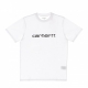 maglietta uomo script tee WHITE/BLACK