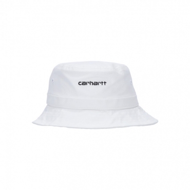 cappello da pescatore uomo script bucket hat WHITE/BLACK