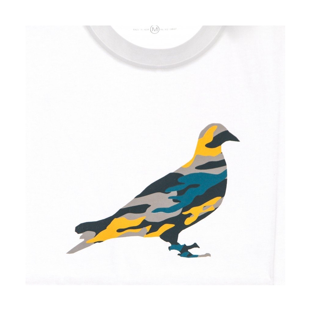 maglietta uomo underhill camo pigeon tee WHITE