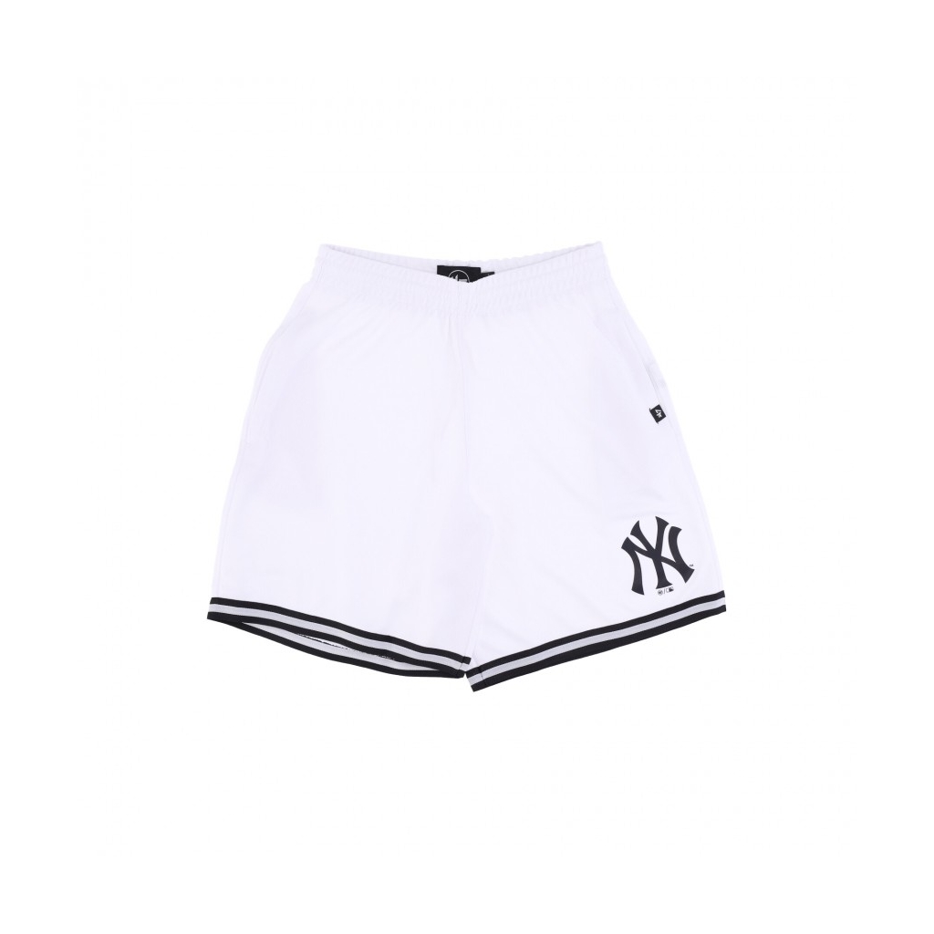 pantaloncino tipo basket uomo mlb back court grafton shorts neyyan WHITE WASH