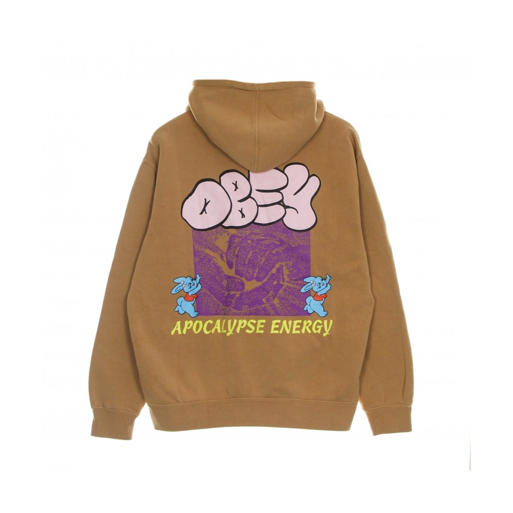 felpa cappuccio uomo apocalypse energy heavyweight pigment hoodie PIGMENT RABBITS PAW