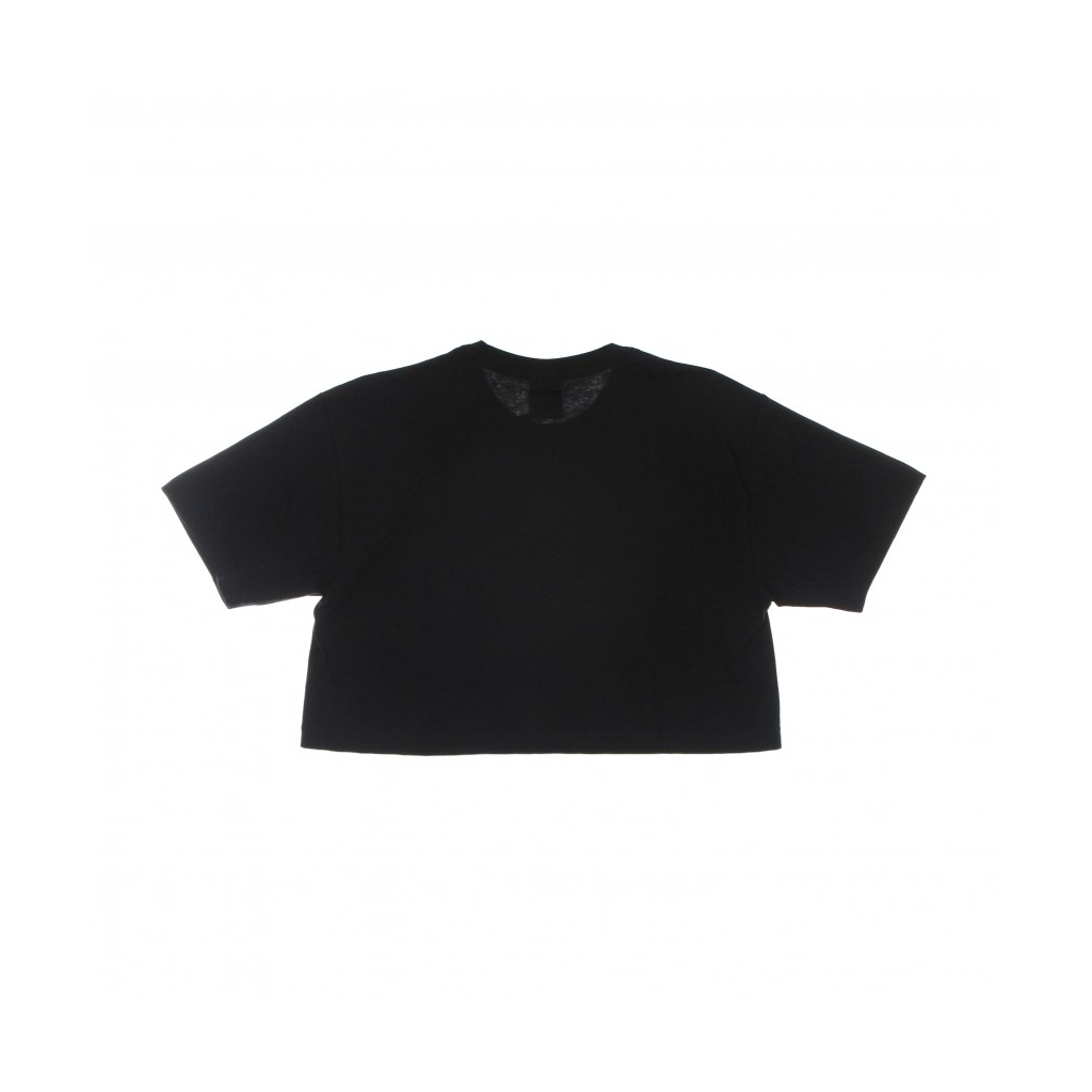 maglietta corta donna gummed crop tee BLACK