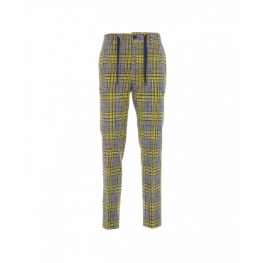 Pantaloni in Glen Check giallo