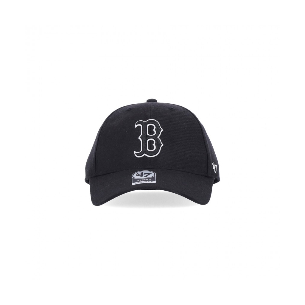 cappellino visiera curva uomo mlb mvp bosred BLACK
