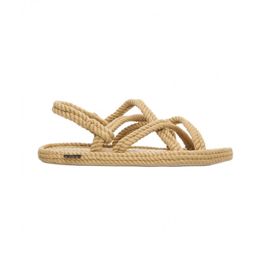 Sandalen in Seil Beige