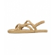 Sandalen in Seil Beige