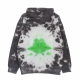 felpa cappuccio uomo high dye p/o tiedye hoodie HUF GREEN