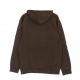 felpa cappuccio uomo essentials box logo p/o hoodie BROWN
