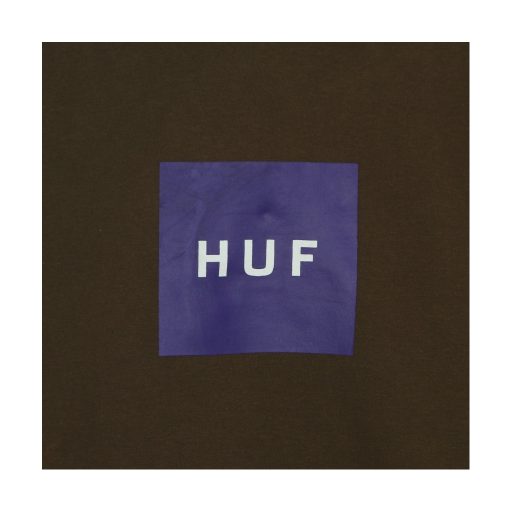 felpa cappuccio uomo essentials box logo p/o hoodie BROWN