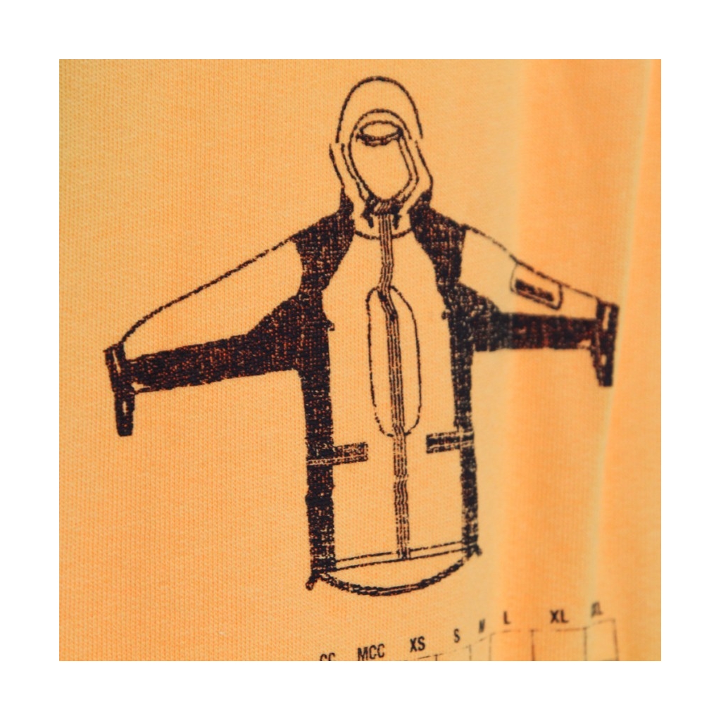 felpa cappuccio uomo galahm graphic hoodie CHAMOIS ORANGE