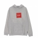 felpa cappuccio uomo essentials box logo p/o hoodie ATHLETIC HEATHER