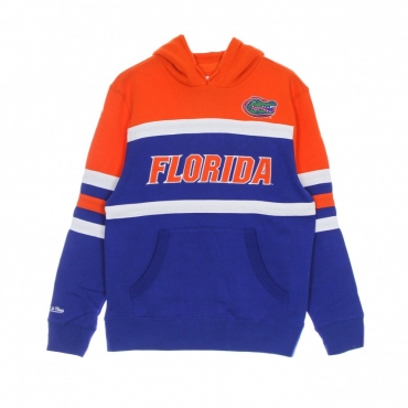 felpa cappuccio uomo ncaa head coach hoodie flogat ROYAL/ORANGE