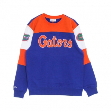 felpa girocollo uomo ncaa perfect season crew fleece overtime flogat ROYAL/ORANGE