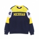 felpa girocollo uomo ncaa perfect season crew fleece overtime msuspa NAVY/YELLOW