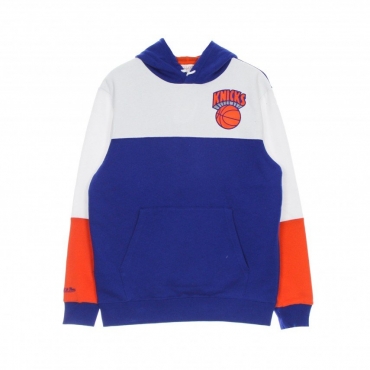 felpa cappuccio uomo nba fusion fleece 20 hardwood classics neykni ROYAL/WHITE