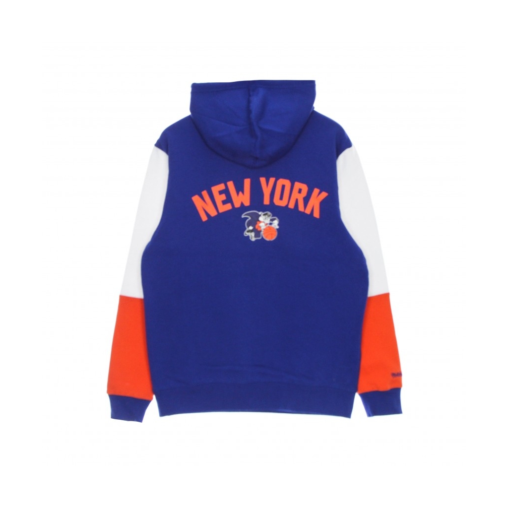 felpa cappuccio uomo nba fusion fleece 20 hardwood classics neykni ROYAL/WHITE