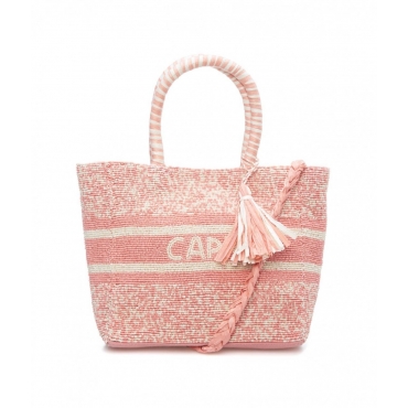 Mini borsa con di perline Capri rosa chiaro