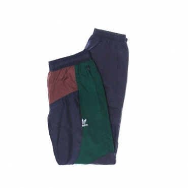 pantalone tuta uomo bld colorblock trackpant SHADOW NAVY/QUIET CRIMSON/COLLEGIATE GREEN