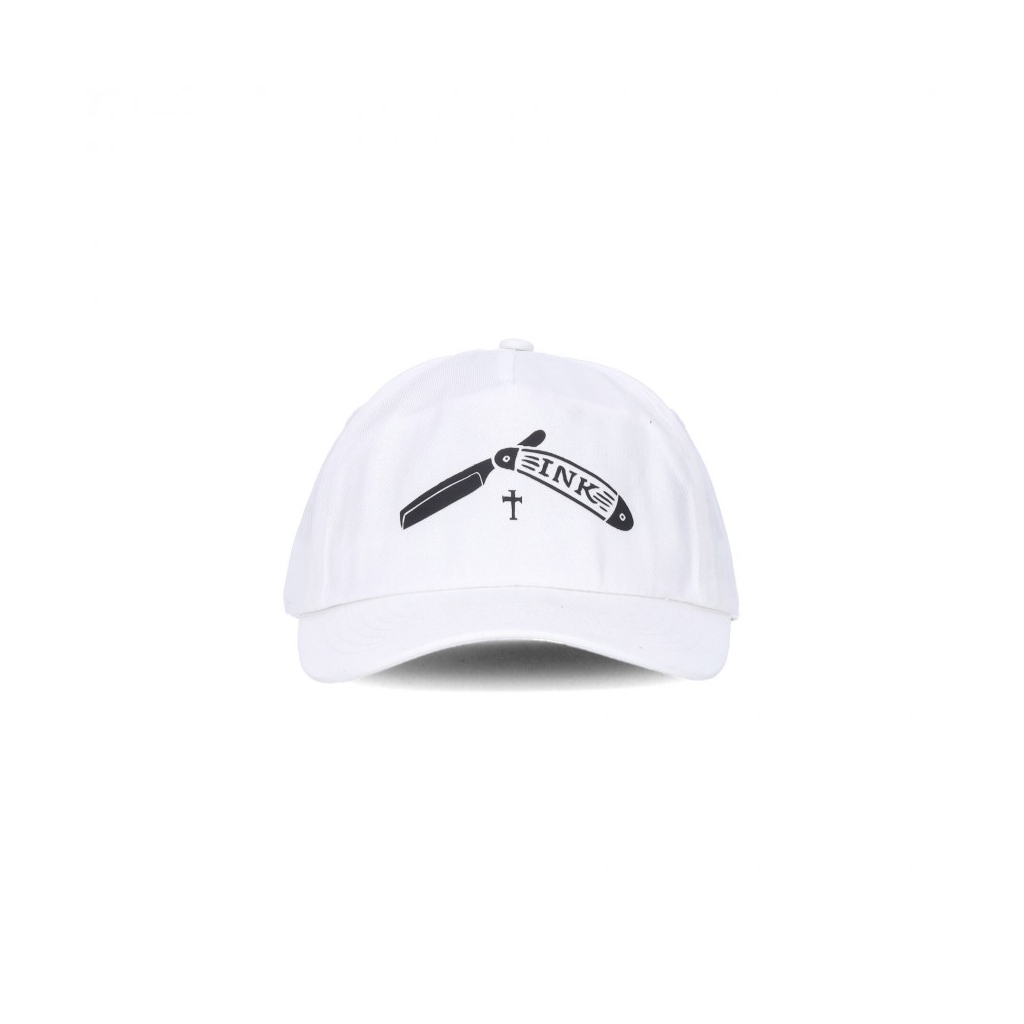 cappellino visiera curva uomo barber 2 WHITE