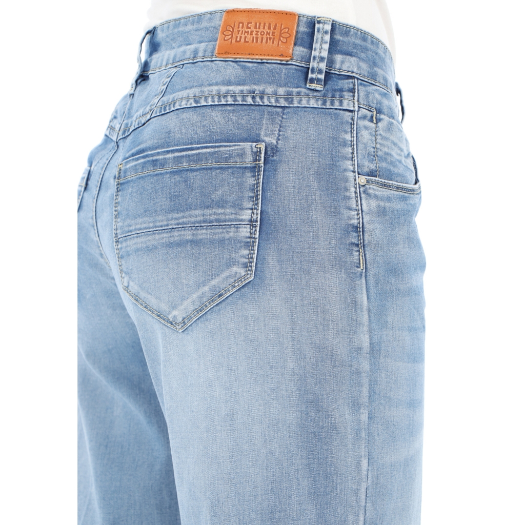 JEANS COULOTTE CROPPED W TIMEZONE fresh indigo wash