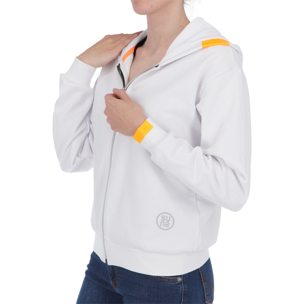 GIACCA-FELPA OLIVIA ZIP W SUNS WHITE