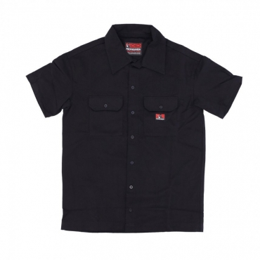 camicia manica corta uomo robber work shirt BLACK