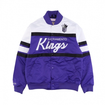 Starter Women's Sacramento Kings Varsity Jacket Nba, Purple Black / L
