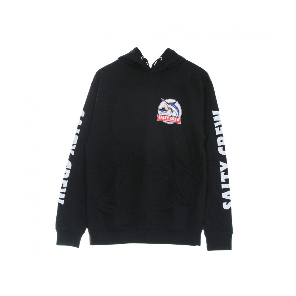 felpa cappuccio uomo deep drop fleece BLACK