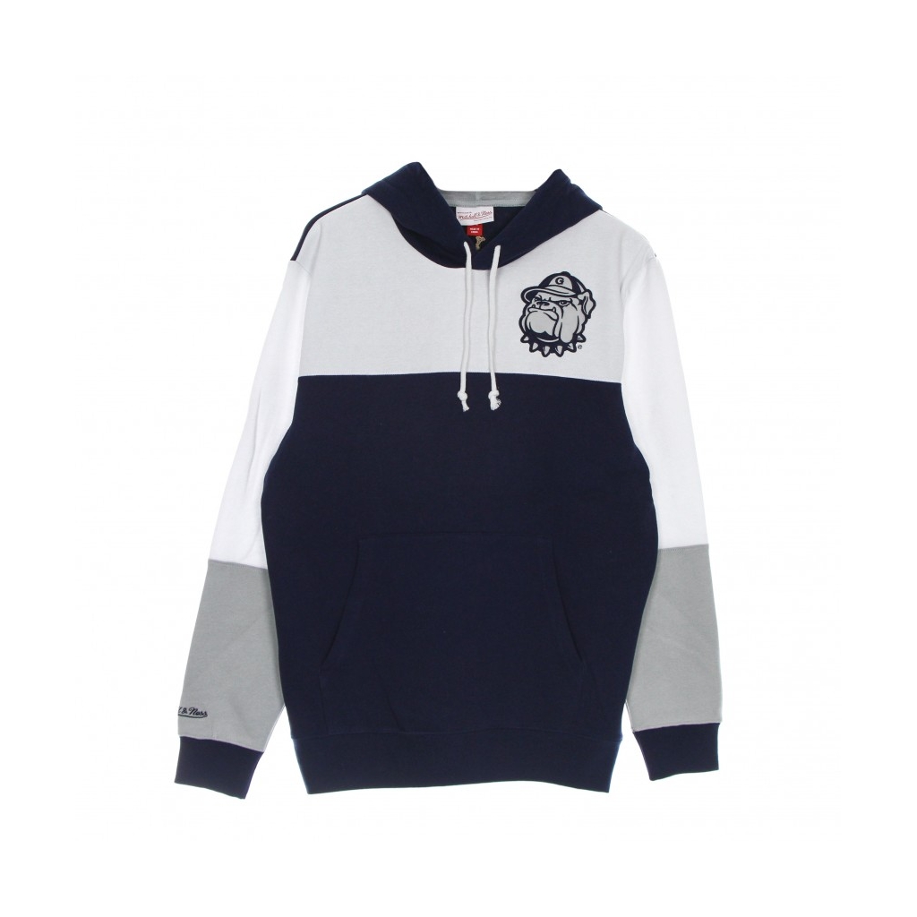 felpa cappuccio uomo ncaa fusion fleece 20 geohoy NAVY/WHITE