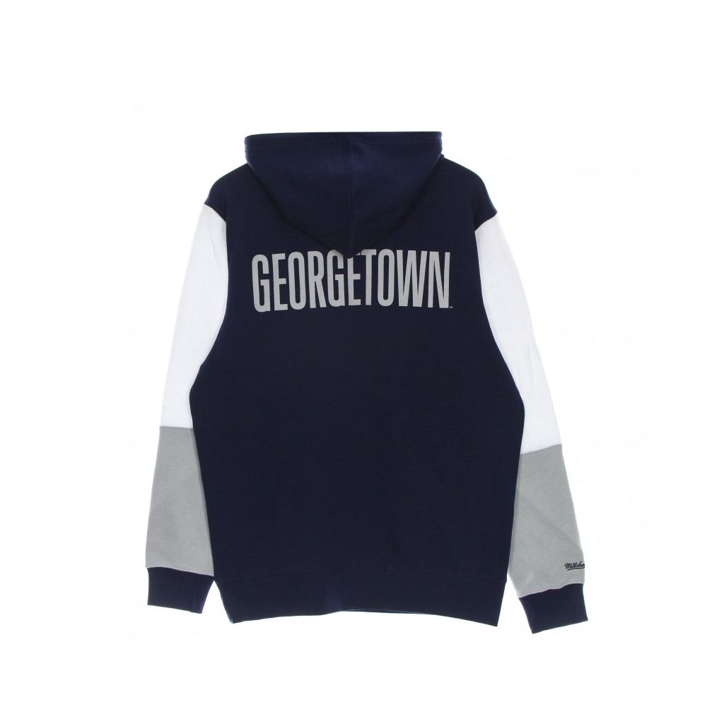 felpa cappuccio uomo ncaa fusion fleece 20 geohoy NAVY/WHITE