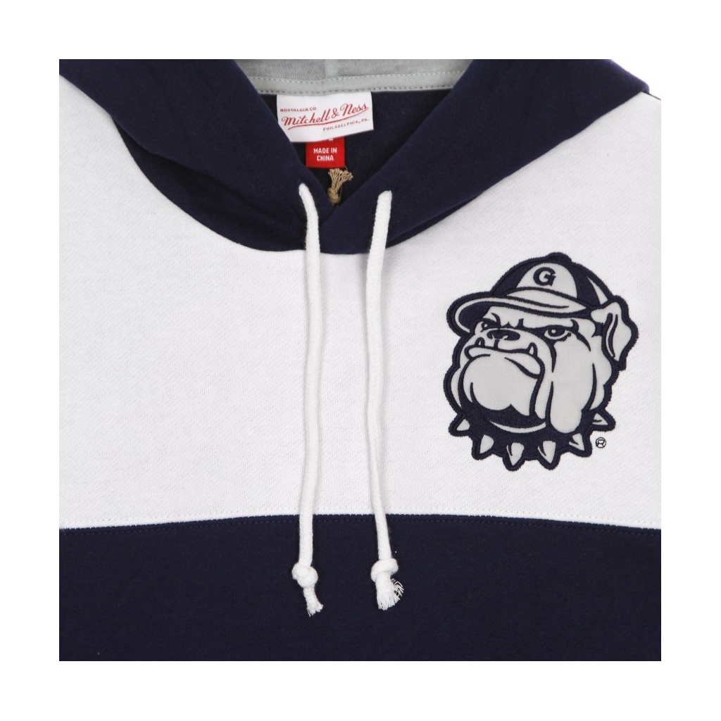 felpa cappuccio uomo ncaa fusion fleece 20 geohoy NAVY/WHITE