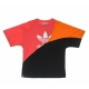 maglietta uomo adicolor colorblock tee BLACK/SEMI TURBO/BRIGHT ORANGE