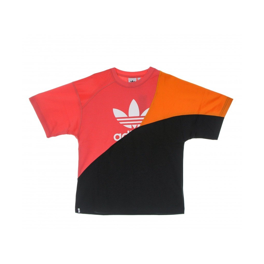 maglietta uomo adicolor colorblock tee BLACK/SEMI TURBO/BRIGHT ORANGE