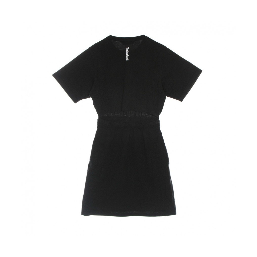 vestito donna drawstring dress BLACK