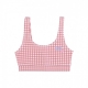 top donna mixed up gingham bralet ROSETTE