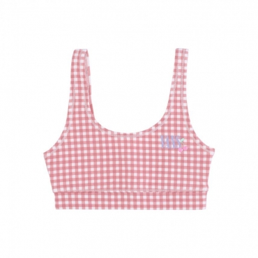 top donna mixed up gingham bralet ROSETTE