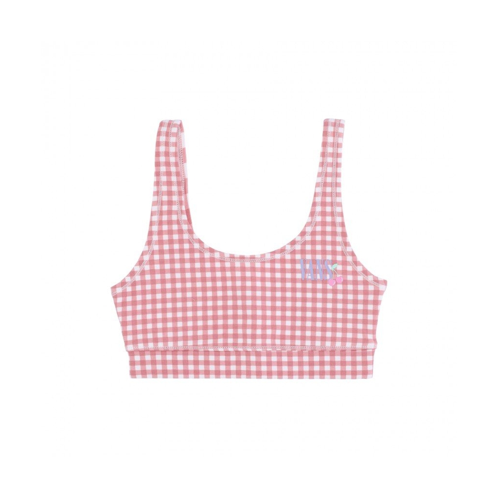 top donna mixed up gingham bralet ROSETTE